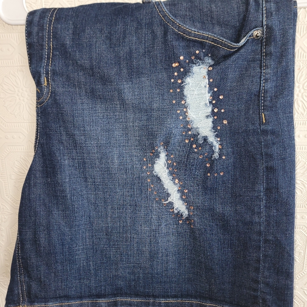 Lane bryant jean shorts